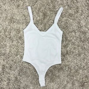NWOT white ribbed bodysuit